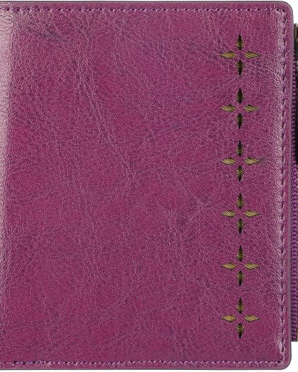Lavemi Ultra Thin Small Compact Leather Womens Girls Wallets RFID Blocking Credit Card Holder for Women