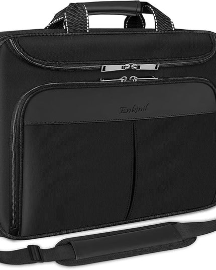 17 inch Waterproof Protective Laptop Messenger Briefcase with Adjustable Shoulder Strap, Men Women Travel/Business Bag Compatible with HP ZBook,ThinkPad,DELL Inspiron