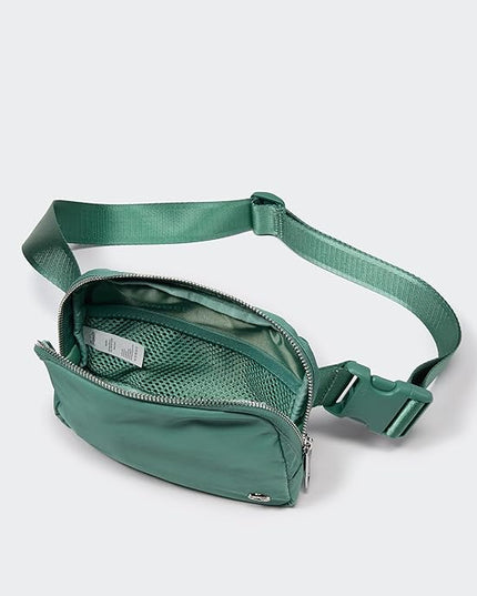 Pander Everywhere Belt Bag for Women, Fashion Waist Packs, Crossbody Bags with Adjustable Strap (Eucalyptus Green).