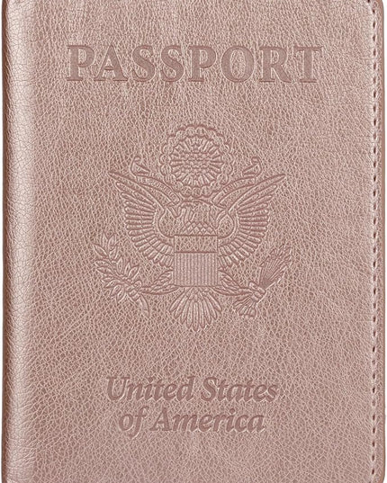 TIGARI Passport Holder for Travel Women Men, Valentines Day Gifts PU Leather Wallet Cover Case Sleeve, Waterproof Protected Document Organizer, Vacation Plane Cruise Travel Essentials