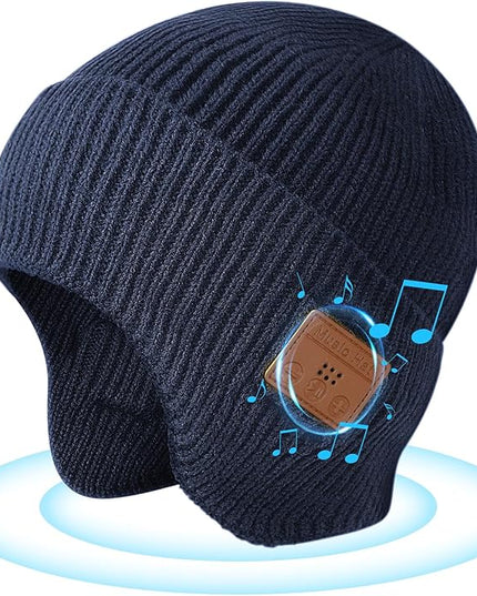 Bluetooth Beanie for Men Women, HD Stereo Sound Beanie with Headphones, Unique Tech Gifts for Men Husband Him Teen