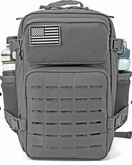 QT&QY 25L/45L Military Tactical Backpack For Men Molle Daypack 3 Day Bug Out Bag Hiking Rucksack With Bottle Holder