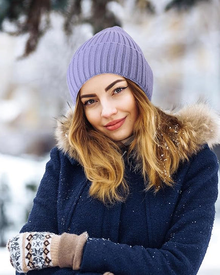 HiRui Knit Beanie for Men Women Kids, Winter Hats Warm Classic Daily Skull Caps