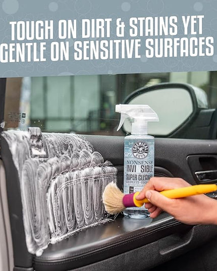Chemical Guys Car Interior Detailing Kit - VRP Protectant, Nonsense Cleaner, Streak Free Glass Cleaner, 3 Detailing Brushes, 3 Towels, 2 Applicators, 11-Items