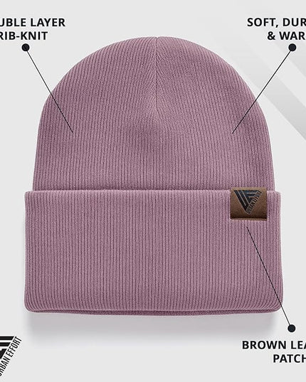 Urban Effort Beanie for Men Women – Warm Acrylic Unisex Knit Winter Hats for Men, Soft Stretch Fit, Classic Streetwear Style