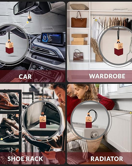 Carat Rouge Car Air Freshener for Women | Baccarat Rouge 540 Car Scents for Women | Car Fragrances - Carat Rouge by Perfa, Maroon