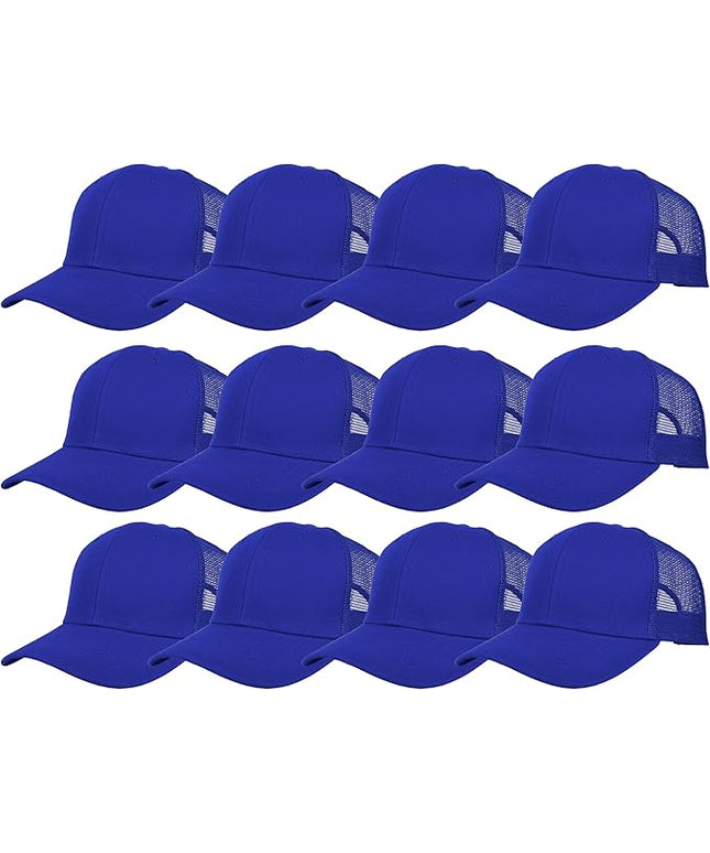 Gelante Mesh Trucker Hat Baseball Cap Structured Front Panel Wholesale LOT 12 Pack