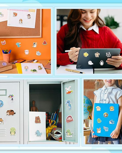 112 PCS Animal Stickers Cute Aesthetic Decals for Girls Journaling Scrapbooking Sticker Pack for Adult