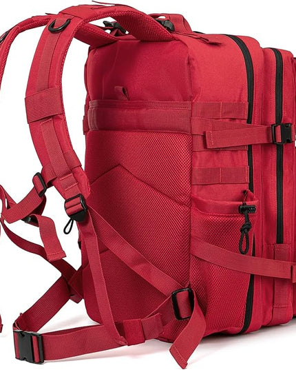 QT&QY 25L/45L Military Tactical Backpack For Men Molle Daypack 3 Day Bug Out Bag Hiking Rucksack With Bottle Holder