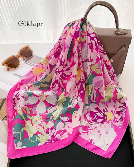 Satin Bandana Headscarf for Women Silky Hair Scarves for Fashion Lightweight