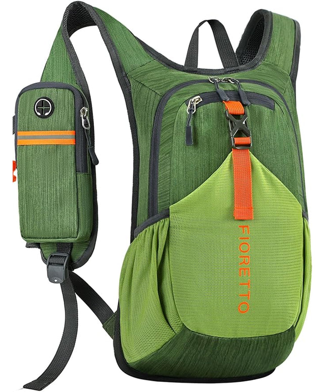 FIORETTO 10L Lightweight Packable Hiking Backpack Small Foldable Daypack for Women Men Compact Travel Backpack for Camping & Outdoor, Green