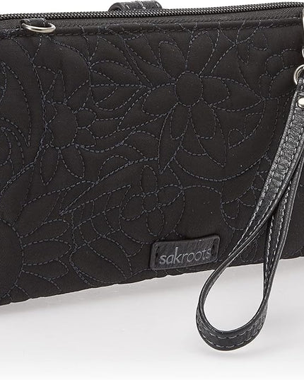 Sakroots Artist Circle Smartphone Crossbody in Coated Canvas, Detachable Wristlet Strap