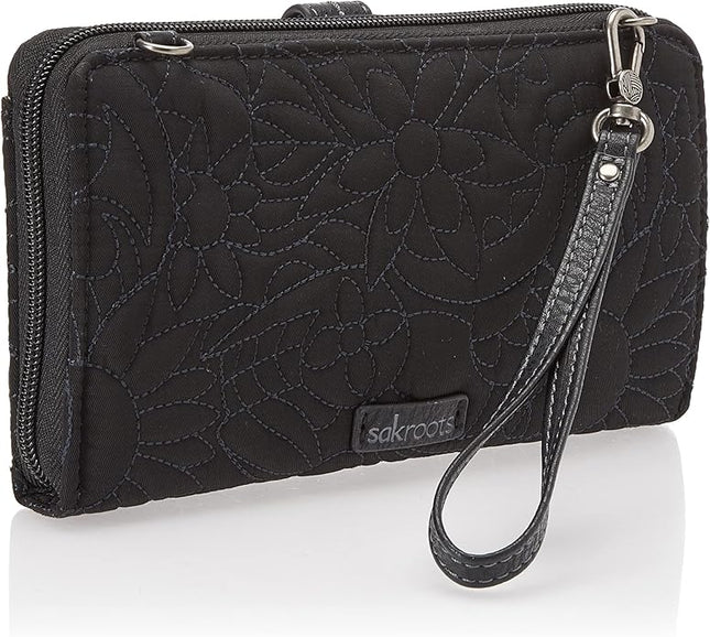 Sakroots Artist Circle Smartphone Crossbody in Coated Canvas, Detachable Wristlet Strap