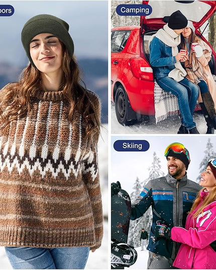 Winter Beanie Hats Bulk for Men Women Beanie Cap for Donation Cozy Knitted Cuffed Skull Cap Gift Soft Ski Hat
