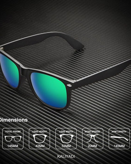 KALIYADI Polarized Sunglasses for Men and Women Matte Finish Sun glasses Color Mirror Lens UV Blocking (3 Pack)