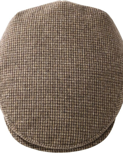 FEINION Men's Wool Tweed Newsboy Ivy Cap Gatsby Golf Flat Hat