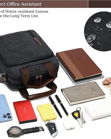 mygreen Small Canvas Crossbody Shoulder Bag Messenger Bag Work Bag