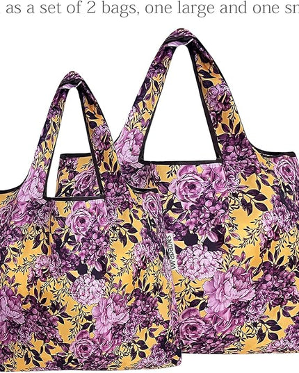 allydrew Large Foldable Tote Nylon Reusable Grocery Bags