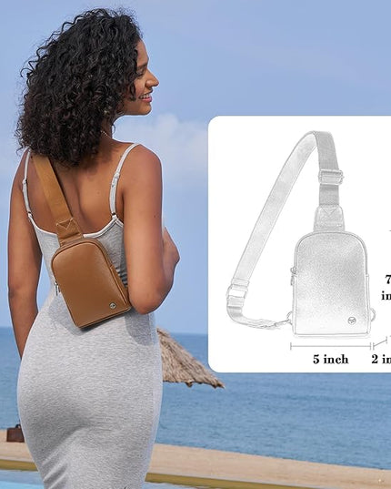 INICAT Sling Bag for Women Touchscreen Small Crossbody Cell Phone Purse Fanny Pack