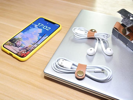 CAILLU Cord Organizer,Cord Keeper,Cable Organizer USB Holder,Cable Management,Cable Straps,Earbud case,wrap Headset Winder,Phone Earphone Clips Ties Stocking Stuffers for Men Gifts