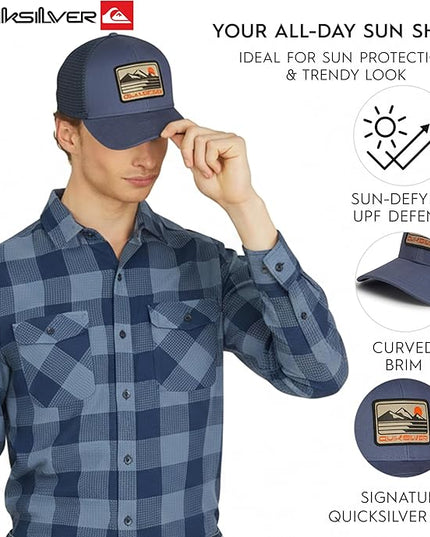 Quiksilver Men's Premium Cotton Adjustable Snap Back Logo Baseball Cap