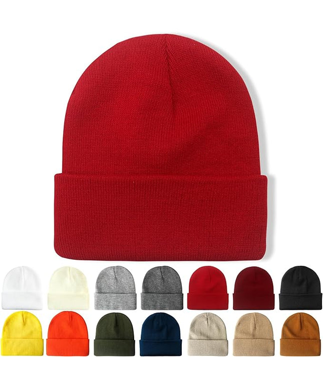 NPQQUAN Beanie for Men Women Winter Hats for Mens Beanie Cuffed Knit Beanies Skull Cap