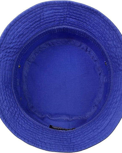Falari Men Women Unisex Cotton Bucket Hat 100% Cotton Packable for Travel Fishing Hunting Summer Camp