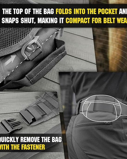 M-Tac CCW Sling Bag for Men & Women - EDC Shoulder Bag Tactical - Crossbody Concealed Carry Bag - Mens Chest Pack