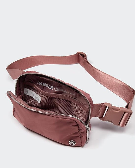 Pander Everywhere Belt Bag for Women, Fashion Waist Packs, Crossbody Bags with Adjustable Strap (Mauve).