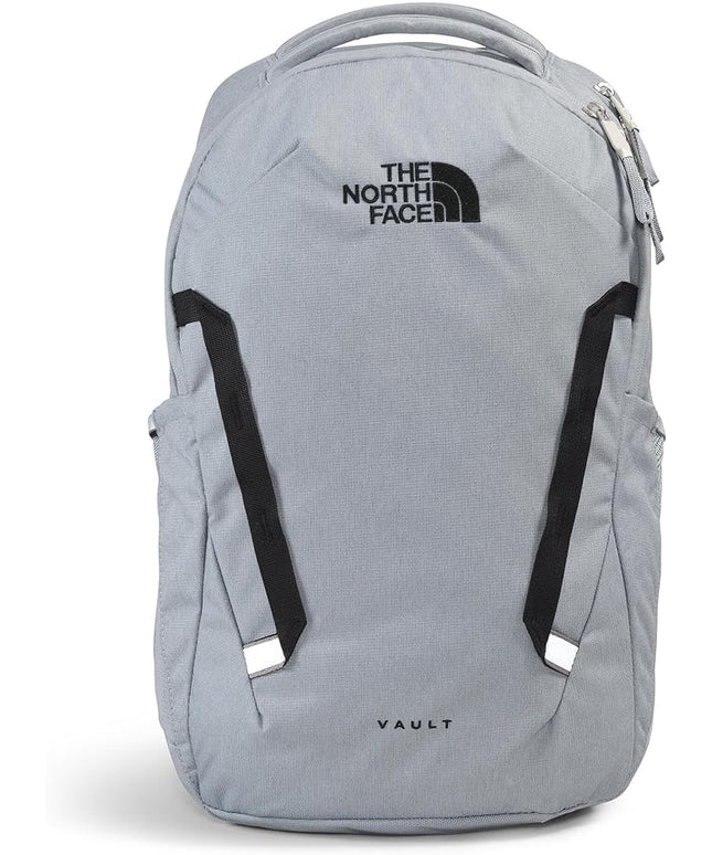 The North Face Vault Everyday Laptop Backpack - Commuter Travel Bag, Water-Repellent Finish, Spacious Compartment, Mid Grey Dark Heather/TNF Black-NPF, One Size