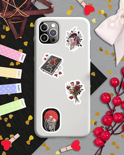 100Pcs Dark Romance Stickers for Water Bottle - Dark Book Stickers, Booktok Decals - Gifts for Book Lovers