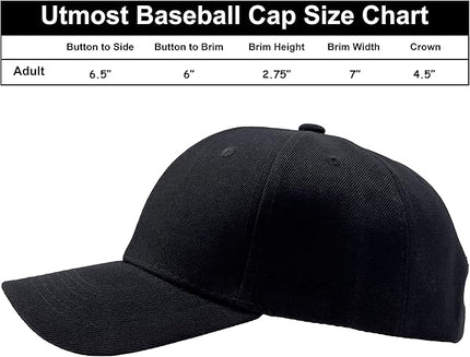 Utmost Structured Baseball Cap with Adjustable Closure - Performance Hat for Outdoor Activities
