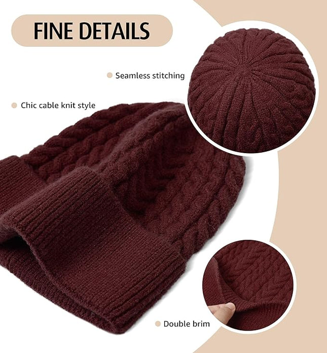 HiRui Knit Beanie Hats for Men Women Winter Hats Skull Caps Warm Classic Slouchy