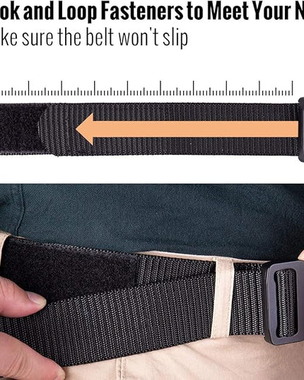 MOZETO Tactical Belts for Men 1.5" Nylon EDC CCW Gun Belt for Concealed Carry Holsters with Heavy Duty Quick Release Buckle