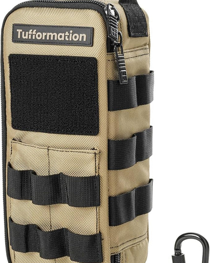 Heavy Duty Small Tool Bag Pouch Portable Utility Organizer Case with Zipper Handle. Perfect for EDC, Motorcycle, Road Bike, Electricians & More