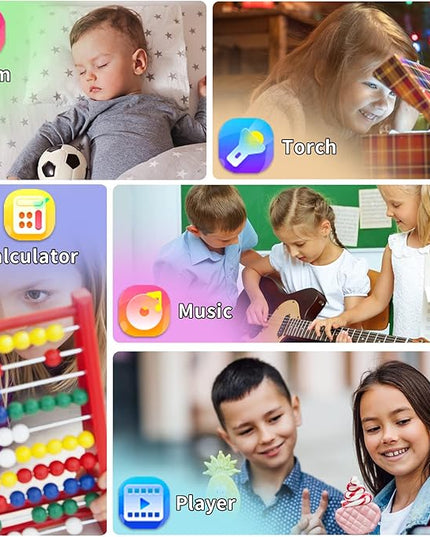 Phyulls Smart Watch for Kids with 39 Puzzle Games Camera Video Recorder Music Alarm Calculator Calendar Flashlight Pedometer Birthday Gift for 3-12 Year Old Boys and Girls