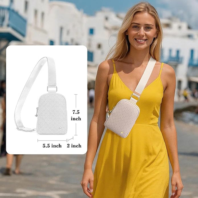 INICAT Small Anti Theft Crossbody Bags Women Valentine's Day Gifts, Vegan Leather Sling Cross Body Purse Travel Essentials