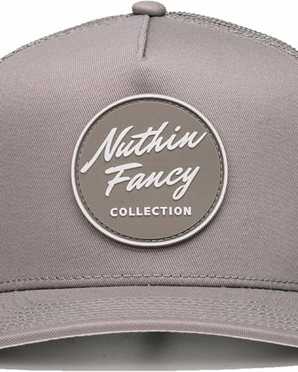 Nuthin Fancy CO Pioneer Snapback Hat, Mens and Womens Adjustable Trucker Cap with Contrast Under Bill