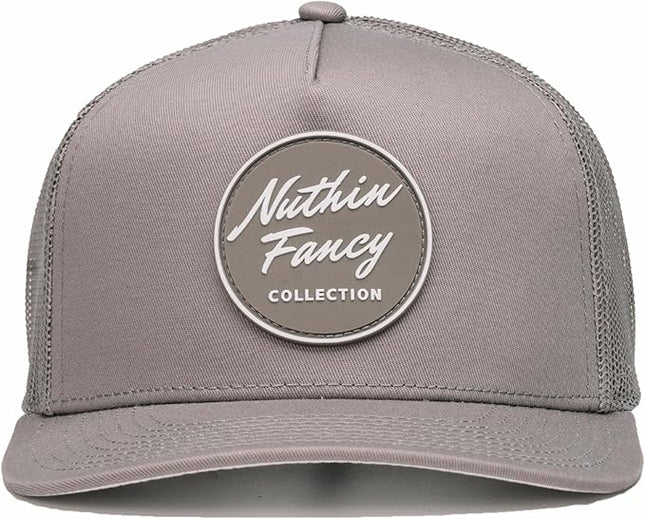Nuthin Fancy CO Pioneer Snapback Hat, Mens and Womens Adjustable Trucker Cap with Contrast Under Bill