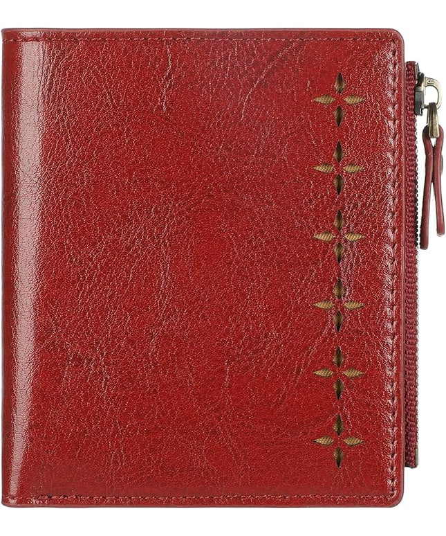 Lavemi Ultra Thin Small Compact Leather Womens Girls Wallets RFID Blocking Credit Card Holder for Women