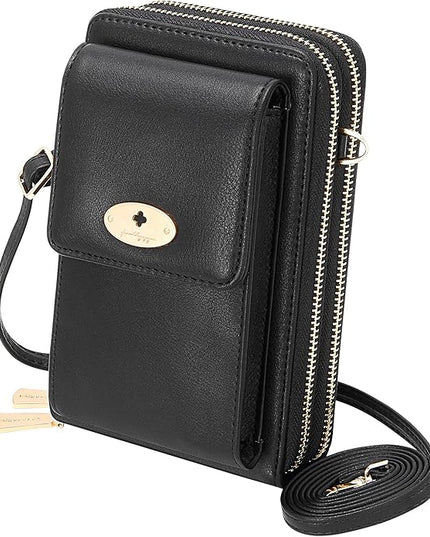 KUKOO Small Crossbody Bag Cell Phone Purse Wallet with Credit Card Slots for Women