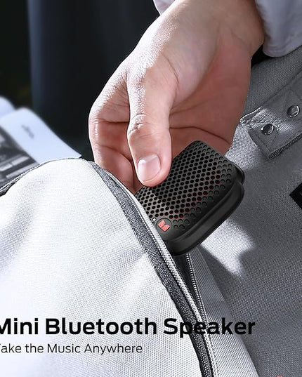 Monster Blaster Micro Wearable Bluetooth Speaker, Clip-On Wireless Small Portable Speaker with Built-in Mic (Non-Magnetic), IPX7 Waterproof, TWS, Hands-Free Music/Calls for Work/Cycling/Running, Black