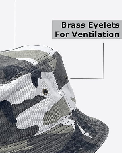 Utmost Bucket Hat 100% Cotton & Denim Lightweight Packable Outdoor Summer Beach Fishing Sun Hat