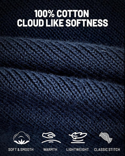 AOPREL Beanie with The Light, Unisex USB Rechargeable Headlamp Winter Knitted Cap for Men Dad Husband