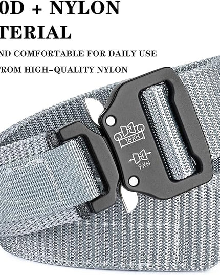 MOZETO Tactical Belts for Men 1.5" Nylon EDC CCW Gun Belt for Concealed Carry Holsters with Heavy Duty Quick Release Buckle