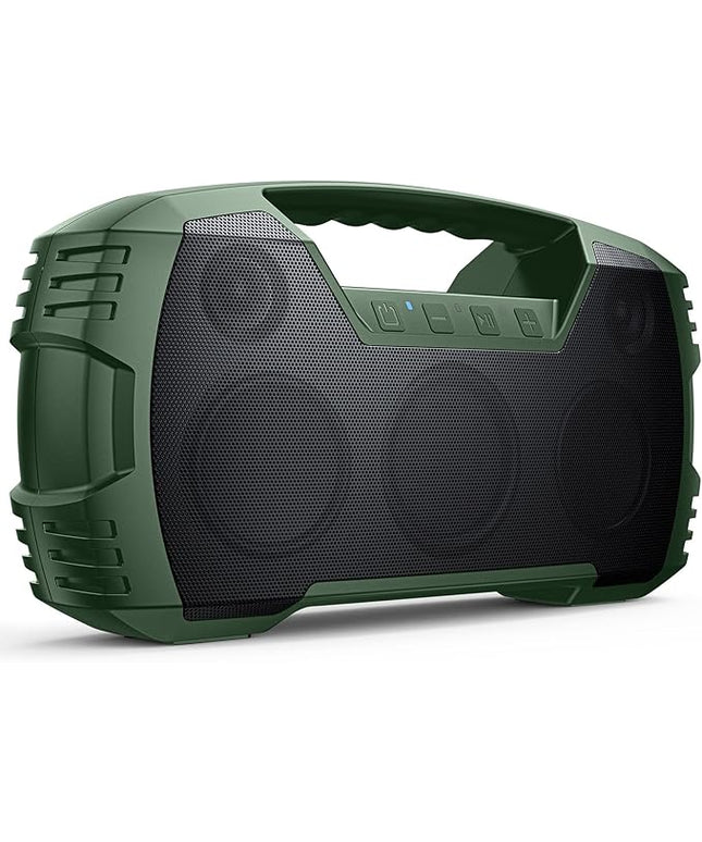 IPX7 Waterproof Bluetooth Speaker, 40W (60W Peak) Portable Wireless Speakers, 32H Playtime, Stereo Loud Sound, Deep Bass, Bluetooth 5.0, Built-in Mic for Camping, Party, Outdoor, Gifts, Beach-Green