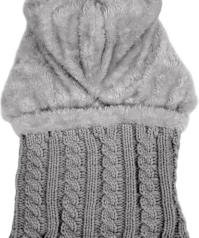 HUAMULAN Women Winter Beanie Hats One Piece Fleece Lined Knit Balaclavas Mask Set Skull Neck Circle Scarf Ski Snow Hat Pompom