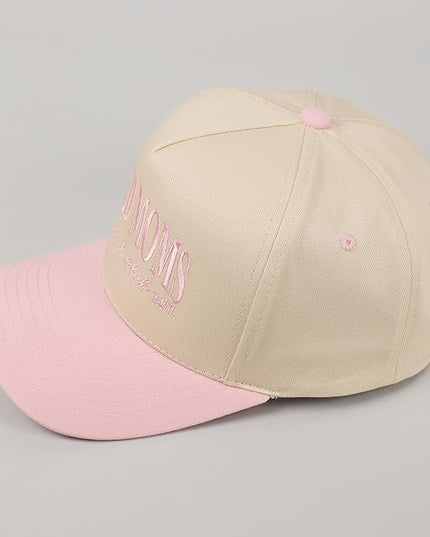 MIRMARU Two-Tone Vintage Canvas Trucker Hats for Men & Women, Adjustable Size Baseball Caps with Trendy Embroidered Design