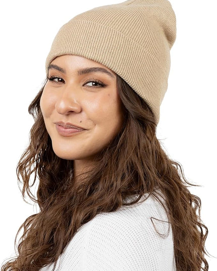 48 Pack Winter Beanies, Bulk Cold Weather Warm Knit Skull Caps, Mens Womens Unisex Hats