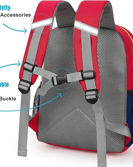 STEAMEDBUN Toddler Backpack Boy 2-4, Kids Backpack Boys, Preschool Daycare Travel Small- 12inch
